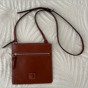 Dooney & Bourke Brown Leather Crossbody Bag Purse